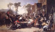 Sir David Wilkie Chelsea Pensioners Reading the Gazette of the Battle of Waterloo oil painting on canvas